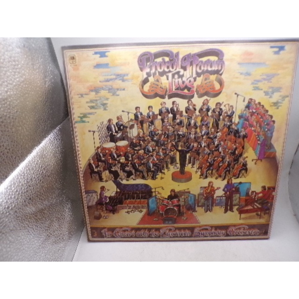 Procol Harum Live Edmonton Symphony Orchestra Vinyl LP 1972 A&M SP-4335 Rock 12"